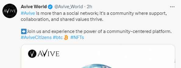 Avive不仅仅是社交网络，正在创建一种新型经济！web3元宇宙时代!
