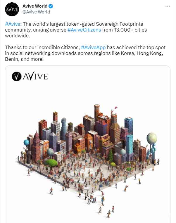 火爆全网的Avive：2个月，Avive遍布全球13000多个城市！