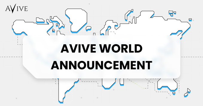 Avive World重要公告，可以修改地址，同时空投停止了